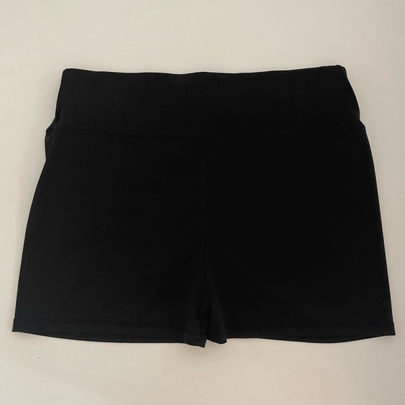 2 Pair Black Scrunch Booty Lift Yoga Dance Athletic Athleisure Active Shorts - Picture 3 of 5